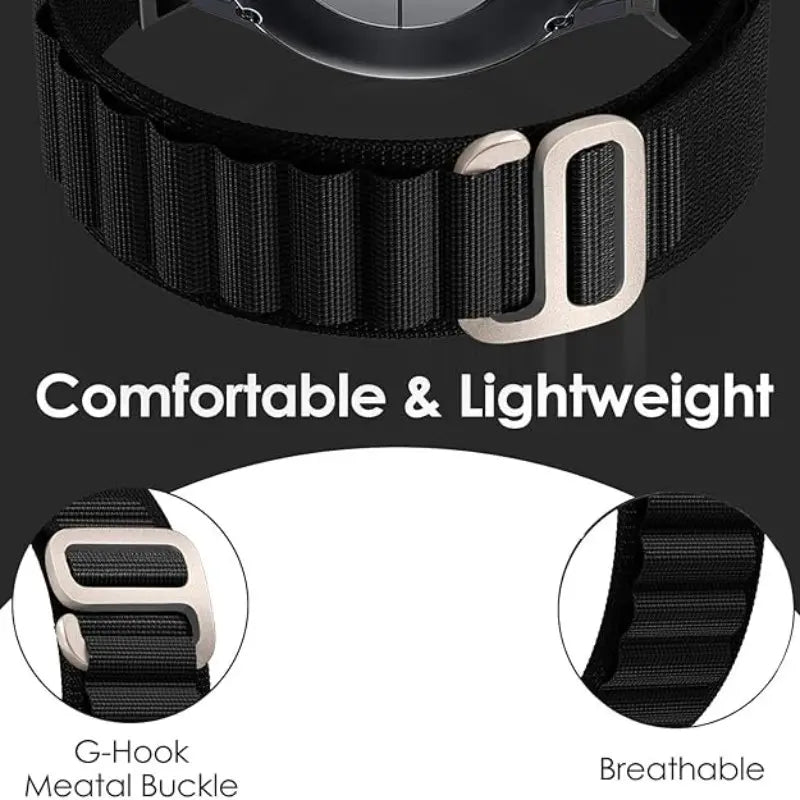 12 +6Pack Nylon Sport Loop Straps with Protective Case Alpine Loop Band Compatible with Apple Watch Band Ultra 49Mm Ultra 2 Wearable Smart Watch Accessory Smartwatch Replacement Straps