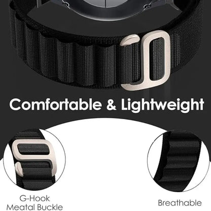 12 +6Pack Nylon Sport Loop Straps with Protective Case Alpine Loop Band Compatible with Apple Watch Band Ultra 49Mm Ultra 2 Wearable Smart Watch Accessory Smartwatch Replacement Straps