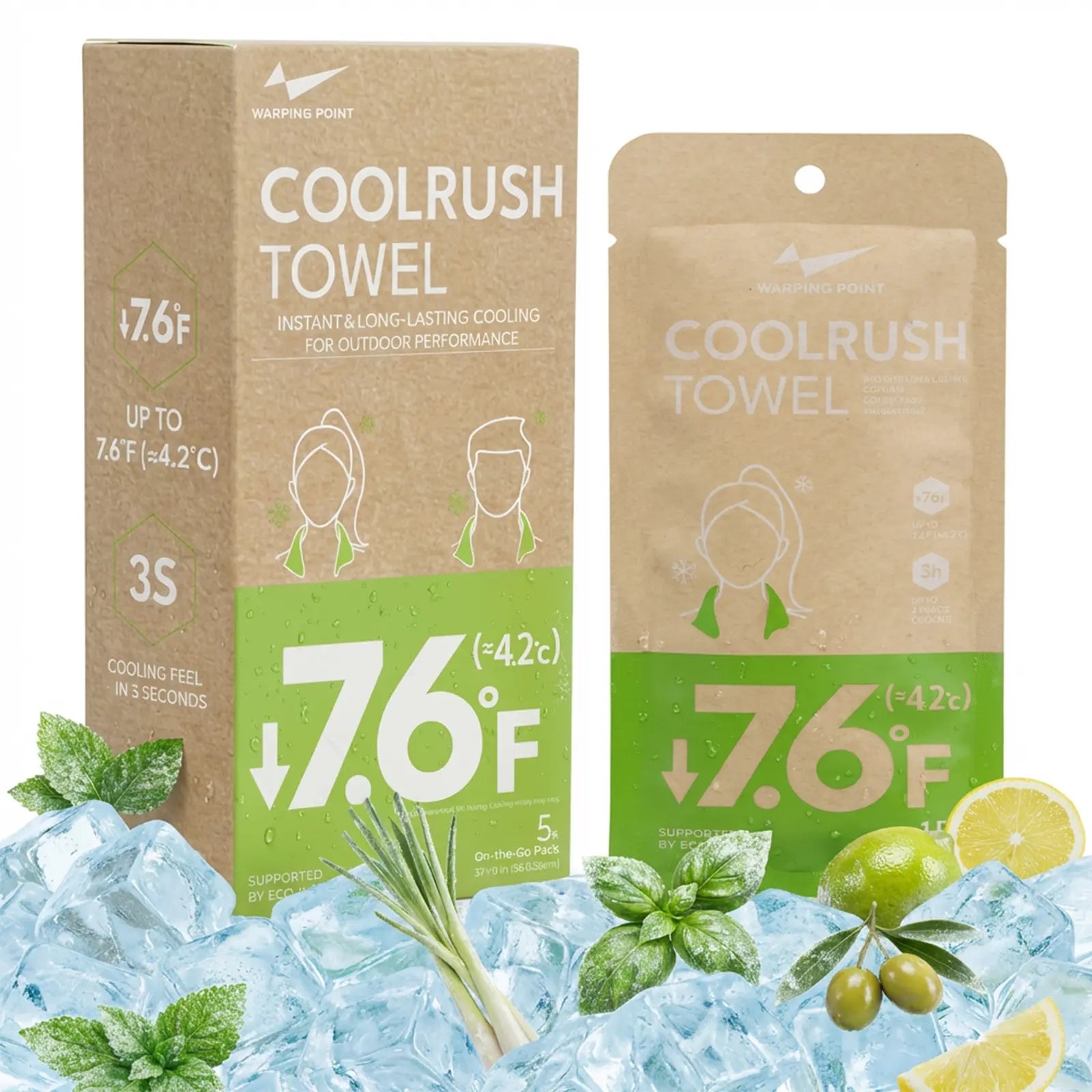 【Match Day Essential】Coolrush Towel –Instant Cold Neck Wrap for Soccer & Sports Fans, Long Lasting Cooling for Hot Match Days, Yoga, Sport ,Running ,Gym ,Workout ,Camping ,Fitness ,Workout & More Activities