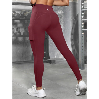 ICTIVE High Rise Leggings for Women, Tight-Fit Athleisure Wear with Pockets for Womens Fitness & Yoga Workouts, Gymwear Activewear, Gym Yoga Clothing