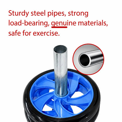 Abs Exerciser Double Wheel Roller, Quiet Dual-Wheel Core Trainer for Waist & Abdominal Strength, Compact Home Fitness Equipment for Core Workouts,Summervibes,Father'S Day Gift