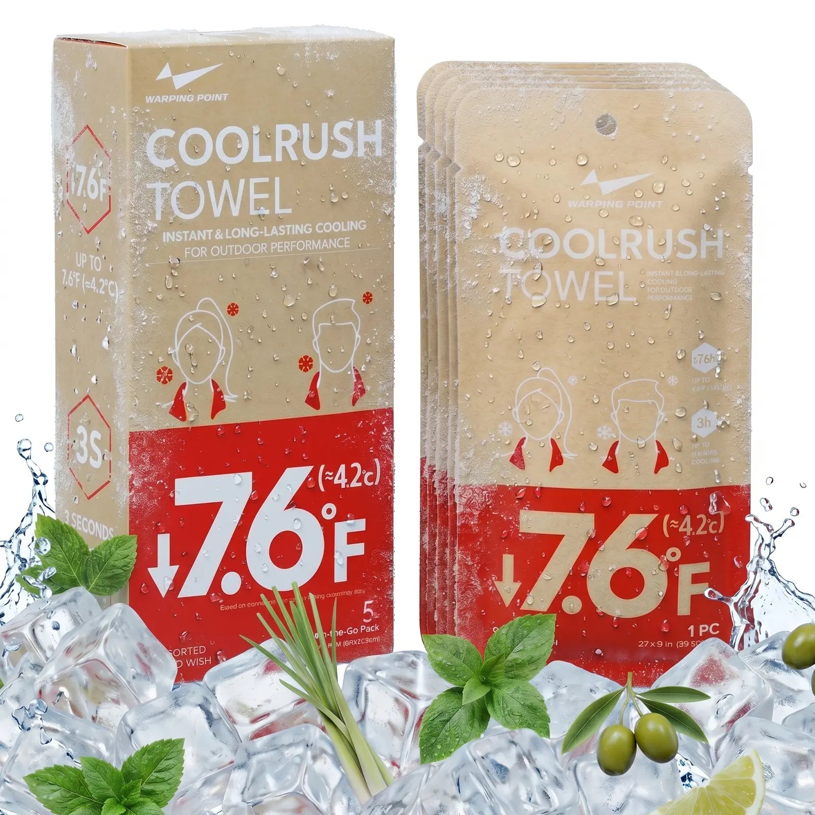 【Match Day Essential】Coolrush Towel –Instant Cold Neck Wrap for Soccer & Sports Fans, Long Lasting Cooling for Hot Match Days, Yoga, Sport ,Running ,Gym ,Workout ,Camping ,Fitness ,Workout & More Activities