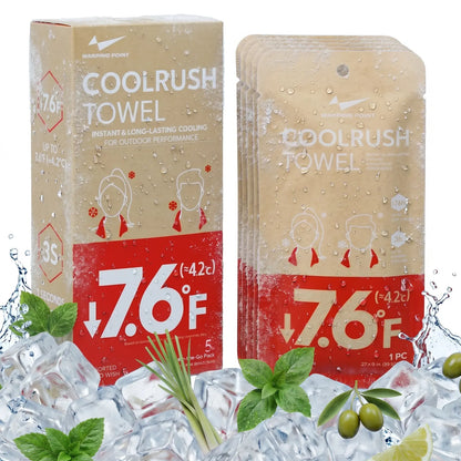 【Match Day Essential】Coolrush Towel –Instant Cold Neck Wrap for Soccer & Sports Fans, Long Lasting Cooling for Hot Match Days, Yoga, Sport ,Running ,Gym ,Workout ,Camping ,Fitness ,Workout & More Activities