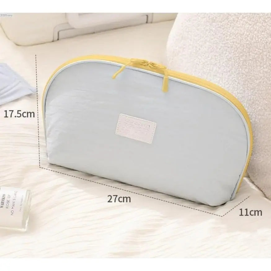 3-In-1 Waterproof Travel Underwear Organizer Bag - Large Capacity, Portable Bra & Lingerie Packing Cube for Travel Must Haves, Carry on Luggage & Drawer Organization, 17.5×27×11Cm, Business Travel