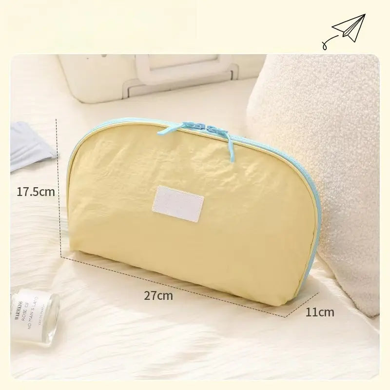 3-In-1 Waterproof Travel Underwear Organizer Bag - Large Capacity, Portable Bra & Lingerie Packing Cube for Travel Must Haves, Carry on Luggage & Drawer Organization, 17.5×27×11Cm, Business Travel