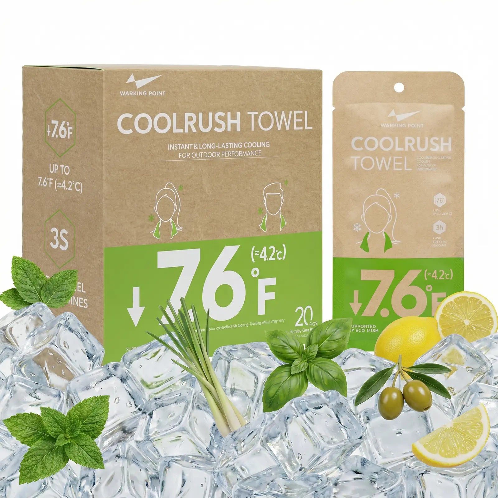 【Match Day Essential】Coolrush Towel –Instant Cold Neck Wrap for Soccer & Sports Fans, Long Lasting Cooling for Hot Match Days, Yoga, Sport ,Running ,Gym ,Workout ,Camping ,Fitness ,Workout & More Activities