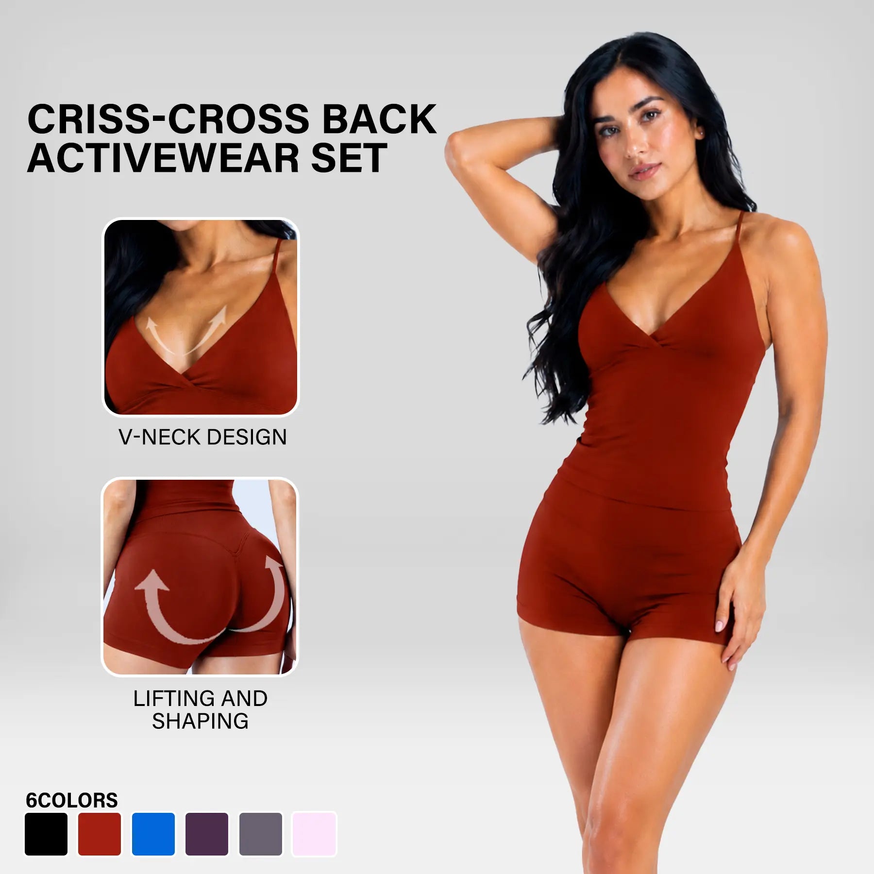 Seamless Ribbed 2 Piece Sets for Women, Gym Baddie Workout Outfit with High Waisted Shorts & Thin-Strap Crop Top, Butt Lift Athleisure Wear, Women 2 Piece Sets, Shorts for Women