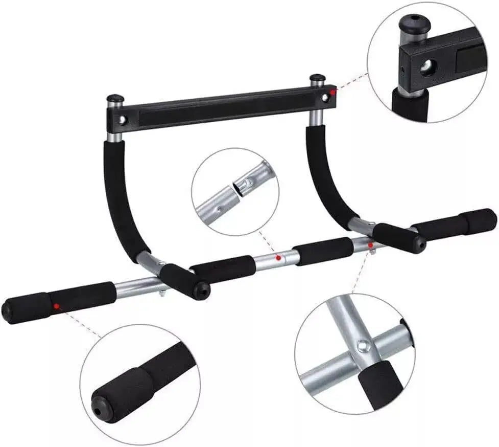 SPORTIC Upgraded Doorway Pull-Up Bar - 330 Lbs Max Capacity, Portable Upper Body Strength Training Fitness Bar